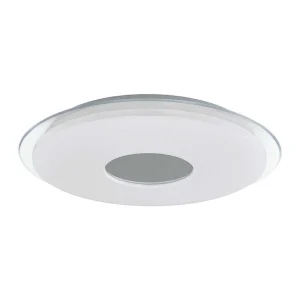 Luminaires Eglo Eglo Connect>Applique Murale / Plafonnier Eglo Lanciano-C Led Transparent, Blanc, 1 Lumiere