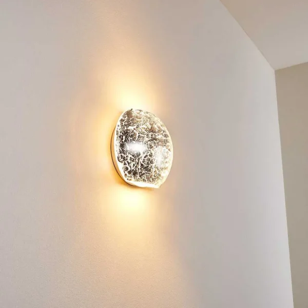 hofstein Appliques>Applique Murale Concha Blanc, 1 Lumiere