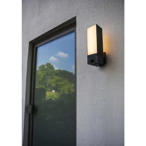 Luminaires Lutec Luminaires Extérieurs Connectes>Applique Murale D'Exterieur Lutec Cuba Led Anthracite, 1 Lumiere, Detecteur De Mouvement