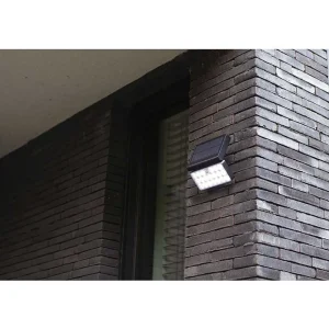 Luminaires Lutec Luminaires Extérieurs Connectes>Applique Murale D'Exterieur Lutec Tuda Led Noir, 1 Lumiere, Detecteur De Mouvement