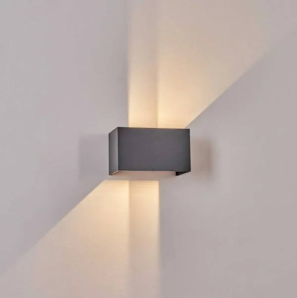 hofstein Appliques Extérieures>Applique Murale D'Exterieur Tamarin Led Anthracite, 1 Lumiere