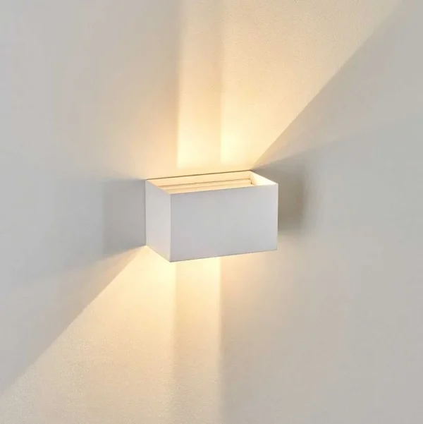 hofstein Appliques Extérieures>Applique Murale D'Exterieur Tamarin Led Blanc, 1 Lumiere