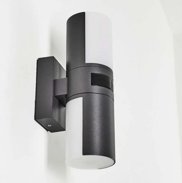 hofstein Appliques Extérieures>Applique Murale D'Exterieur Baulund Led Anthracite, 1 Lumiere, Detecteur De Mouvement