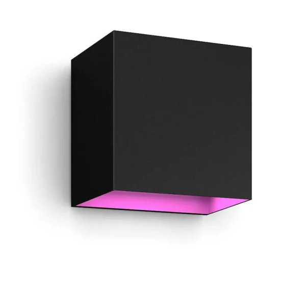 Luminaires Philips Luminaires Extérieurs Connectes>Applique Murale D'Exterieur Philips Hue Resonate Led Noir, 1 Lumiere, Changeur De Couleurs