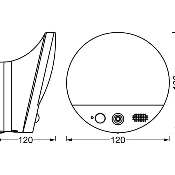 Luminaires Ledvance Luminaires Extérieurs Connectes>Applique Murale D'Exterieur Ledvance Smart+ Gris, 1 Lumiere, Detecteur De Mouvement