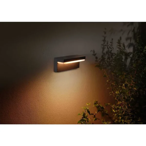 Luminaires Philips Luminaires Extérieurs Connectes>Applique Murale D'Exterieur Philips Hue Nyro Led Noir, 1 Lumiere, Changeur De Couleurs