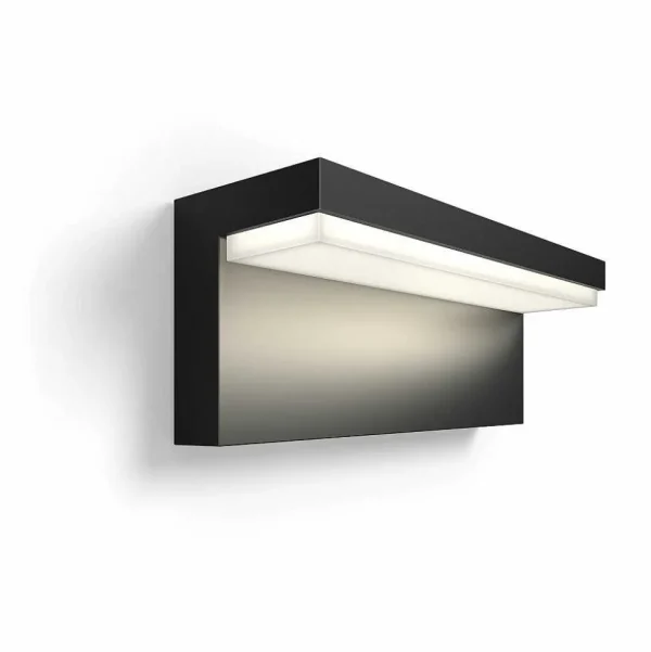 Luminaires Philips Luminaires Extérieurs Connectes>Applique Murale D'Exterieur Philips Hue Nyro Led Noir, 1 Lumiere, Changeur De Couleurs