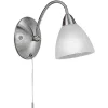 Luminaires Eglo Luminaires Antiques>Applique Murale Eglo Pasto Nickel Mat, 1 Lumiere