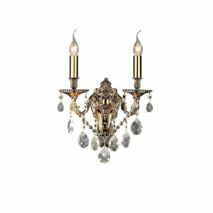 Luminaires Ideallux Luminaires Antiques>Applique Murale Ideal Lux Gioconda Transparent, 2 Lumieres