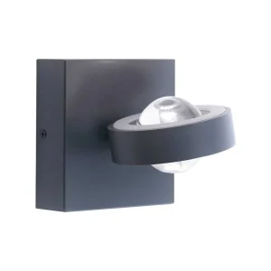 Paul Neuhaus Q-Serie Paul Neuhaus Q>Applique Murale Paul Neuhaus Q-Mia Led Anthracite, 2 Lumieres, Telecommandes