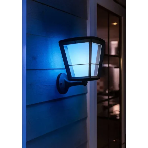 Luminaires Philips Luminaires Extérieurs Connectes>Applique Murale Philips Hue Ambiance White & Color Econic Led Noir, 1 Lumiere, Changeur De Couleurs