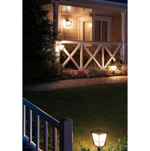 Luminaires Philips Luminaires Extérieurs Connectes>Applique Murale Philips Hue Ambiance White & Color Econic Led Noir, 1 Lumiere, Changeur De Couleurs