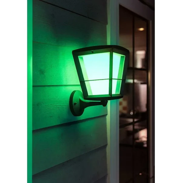 Luminaires Philips Luminaires Extérieurs Connectes>Applique Murale Philips Hue Ambiance White & Color Econic Led Noir, 1 Lumiere, Changeur De Couleurs