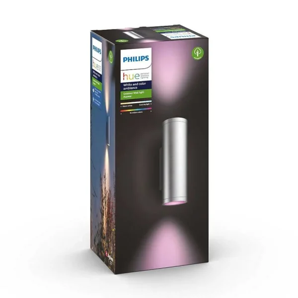 Luminaires Philips Luminaires Extérieurs Connectes>Applique Murale Philips Hue White And Color Ambiance Appear Led Argente, 2 Lumieres