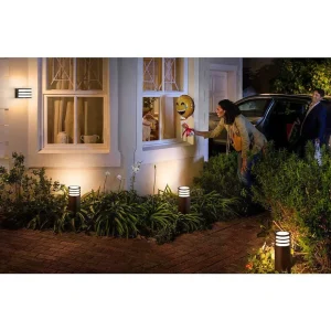 Luminaires Philips Luminaires Extérieurs Connectes>Applique Murale Philips Hue White Lucca Anthracite, 1 Lumiere