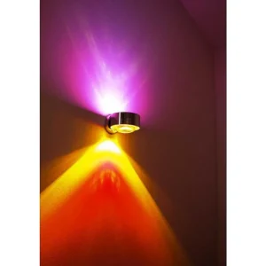 Top Light Lampes Designers>Applique Murale Pukmaxxwall Led Chrome, 2 Lumieres