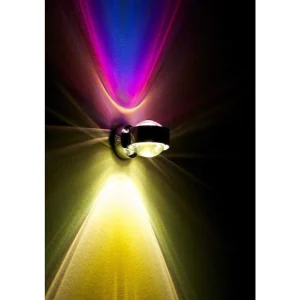 Top Light Lampes Designers>Applique Murale Top-Light Pukwall Led Noir, 2 Lumieres