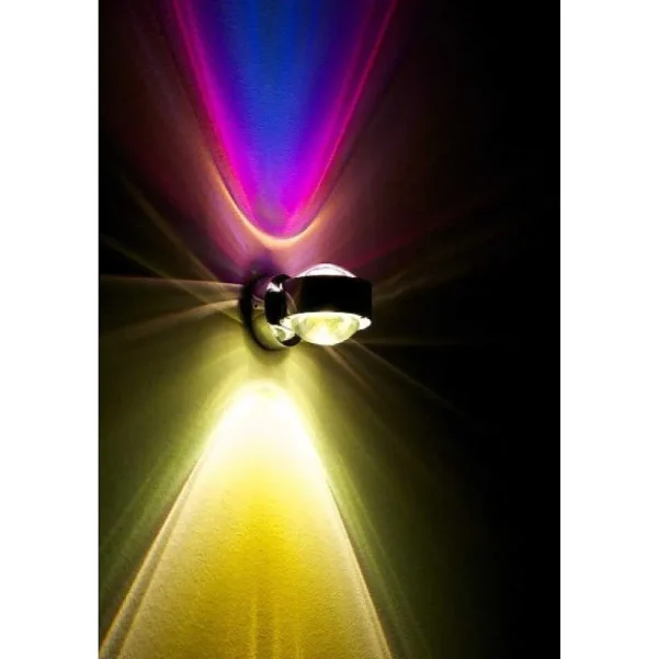 Top Light Lampes Designers>Applique Murale Top-Light Pukwall Led Noir, 2 Lumieres