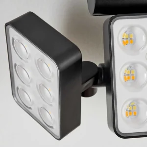 hofstein Luminaires Extérieurs Connectes>Applique Solaire Estampes Led Anthracite, 1 Lumiere, Detecteur De Mouvement