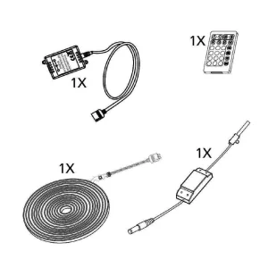 Luminaires Eglo Rubans Led>Bande Led Eglo-Leuchten Flexible Blanc, 1 Lumiere