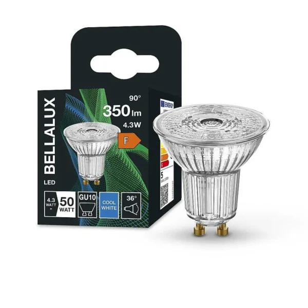 BELLALUX Ampoules Gu10>® ® Led Gu10 4,3 Watt 4000 Kelvin 350 Lumen