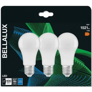 BELLALUX Ampoules E27>® Cla Set De 3 Led E27 13 Watt 4000 Kelvin 1521 Lumen