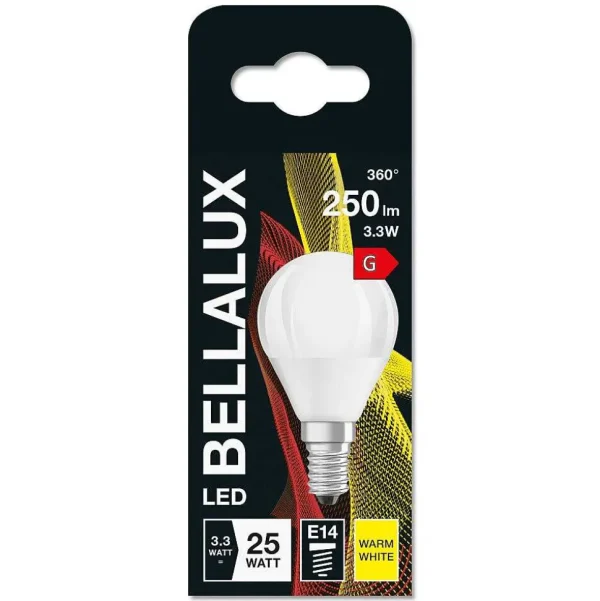 BELLALUX Ampoules E14>® Led E14 3,3 Watt 2700 Kelvin 250 Lumen