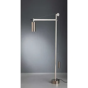 Luminaires Tecnolumen Lampes Designers>Bh 23 Tecnolumen Lampadaire Nickel Mat, 1 Lumiere