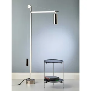 Luminaires Tecnolumen Lampes Designers>Bh 23 Tecnolumen Lampadaire Nickel Mat, 1 Lumiere