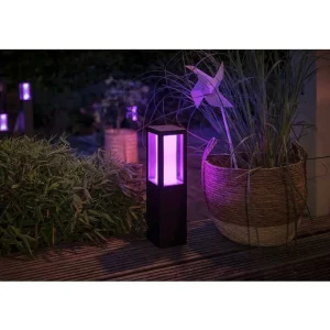 Luminaires Philips Luminaires Extérieurs Connectes>Borne D'Éclairage, Kit D'Extension Philips Hue Ambiance White & Color Impress Led Noir, 1 Lumiere, Changeur De Couleurs