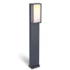 Luminaires Lutec Tuya>Borne Lumineuse Lutec Qubo Led Anthracite, 1 Lumiere, Changeur De Couleurs