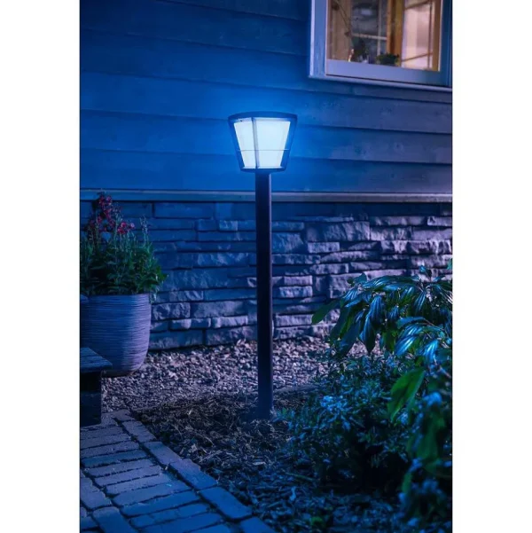 Luminaires Philips Luminaires Extérieurs Connectes>Borne Lumineuse Philips Hue Ambiance White & Color Econic Led Noir, 1 Lumiere, Changeur De Couleurs