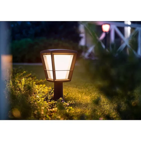 Luminaires Philips Luminaires Extérieurs Connectes>Borne Lumineuse Philips Hue Ambiance White & Color Econic Led Noir, 1 Lumiere, Changeur De Couleurs