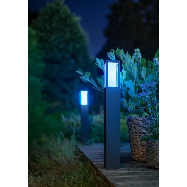 Luminaires Philips Luminaires Extérieurs Connectes>Borne Lumineuse Philips Hue Ambiance White & Color Impress Led Noir, 1 Lumiere, Changeur De Couleurs