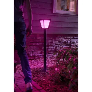 Luminaires Philips Luminaires Extérieurs Connectes>Borne Lumineuse Philips Hue Ambiance White & Color Econic Led Noir, 1 Lumiere, Changeur De Couleurs