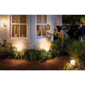 Luminaires Philips Luminaires Extérieurs Connectes>Borne Lumineuse Philips Hue White Tuar Led Acier Inoxydable, Argente, 1 Lumiere