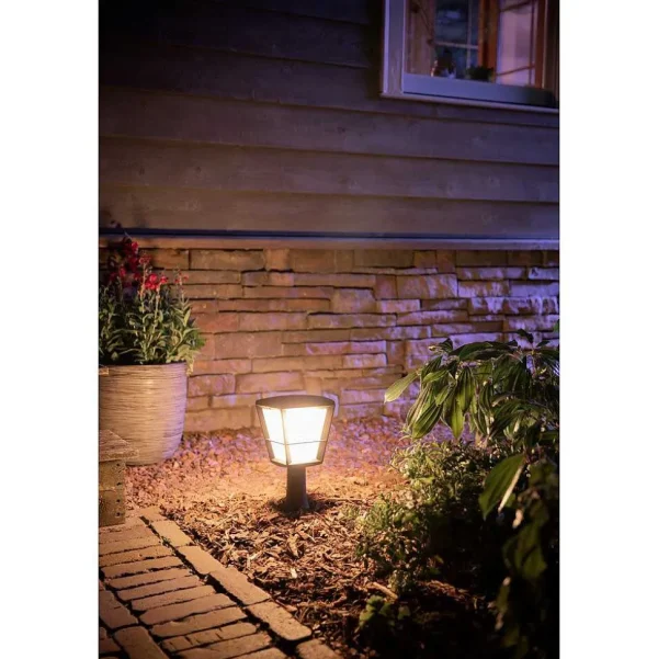 Luminaires Philips Luminaires Extérieurs Connectes>Borne Lumineuse Philips Hue Ambiance White & Color Econic Led Noir, 1 Lumiere, Changeur De Couleurs