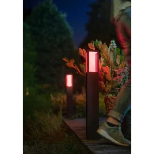 Luminaires Philips Luminaires Extérieurs Connectes>Borne Lumineuse Philips Hue Ambiance White & Color Impress Led Noir, 1 Lumiere, Changeur De Couleurs