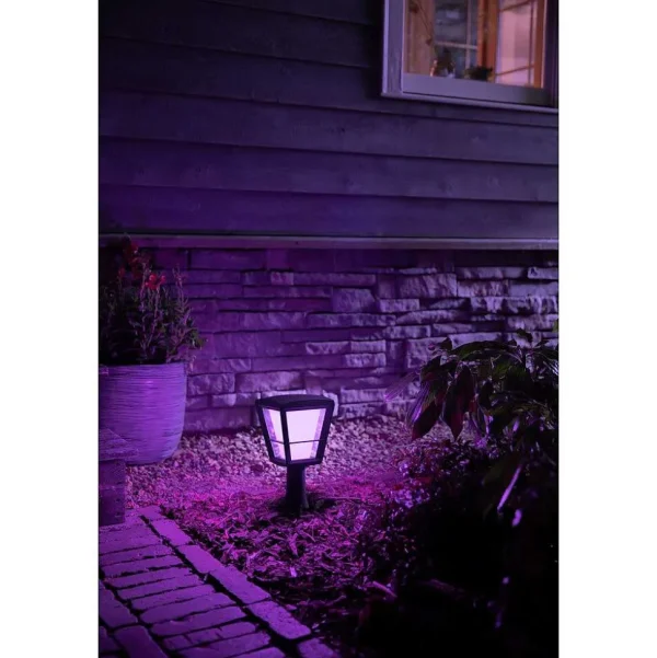 Luminaires Philips Luminaires Extérieurs Connectes>Borne Lumineuse Philips Hue Ambiance White & Color Econic Led Noir, 1 Lumiere, Changeur De Couleurs