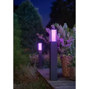 Luminaires Philips Luminaires Extérieurs Connectes>Borne Lumineuse Philips Hue Ambiance White & Color Impress Led Noir, 1 Lumiere, Changeur De Couleurs