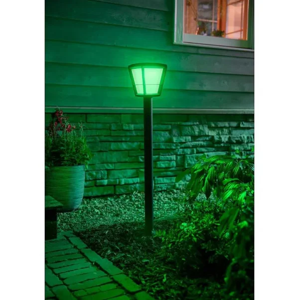 Luminaires Philips Luminaires Extérieurs Connectes>Borne Lumineuse Philips Hue Ambiance White & Color Econic Led Noir, 1 Lumiere, Changeur De Couleurs