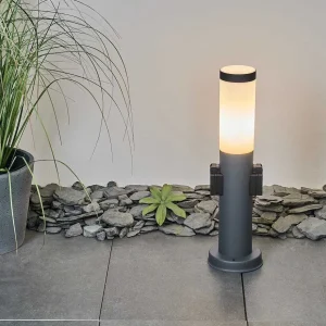 hofstein Balises Lumineuses>Borne Lumineuse Sessa Anthracite, 1 Lumiere