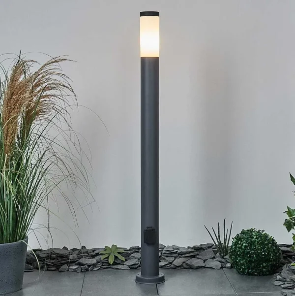 hofstein Balises Lumineuses>Borne Lumineuse Sessa Anthracite, 1 Lumiere