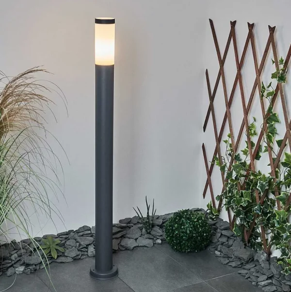 hofstein Balises Lumineuses>Borne Lumineuse Sessa Anthracite, 1 Lumiere