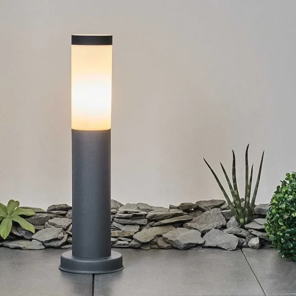 hofstein Balises Lumineuses>Borne Lumineuse Sessa Anthracite, 1 Lumiere