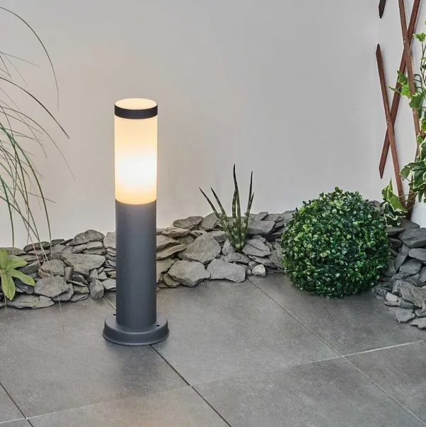 hofstein Balises Lumineuses>Borne Lumineuse Sessa Anthracite, 1 Lumiere