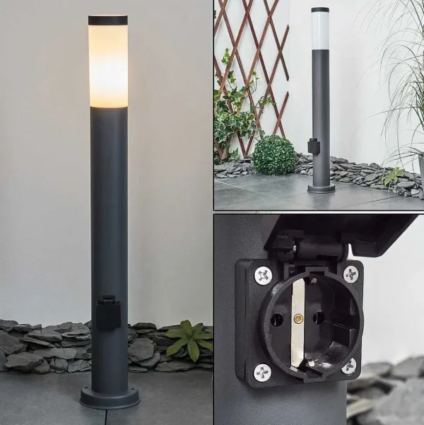 hofstein Balises Lumineuses>Borne Lumineuse Sessa Anthracite, 1 Lumiere