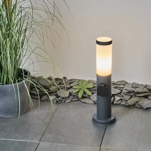 hofstein Balises Lumineuses>Borne Lumineuse Sessa Anthracite, 1 Lumiere