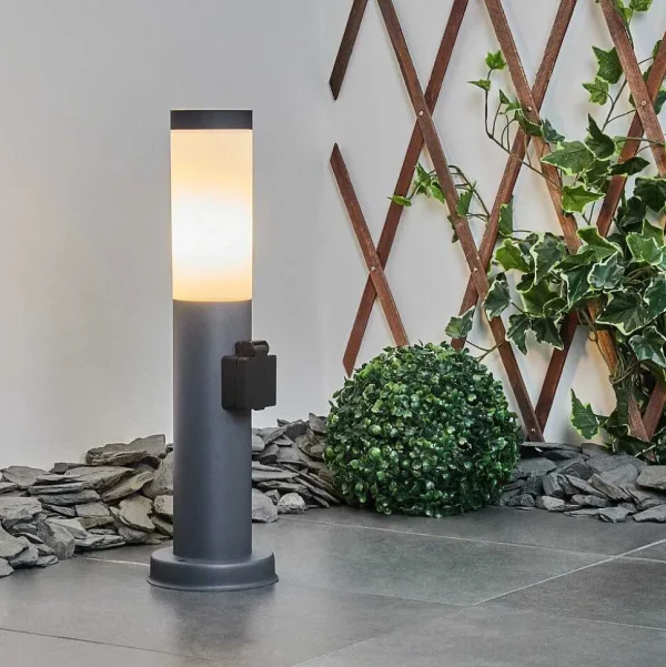 hofstein Balises Lumineuses>Borne Lumineuse Sessa Anthracite, 1 Lumiere