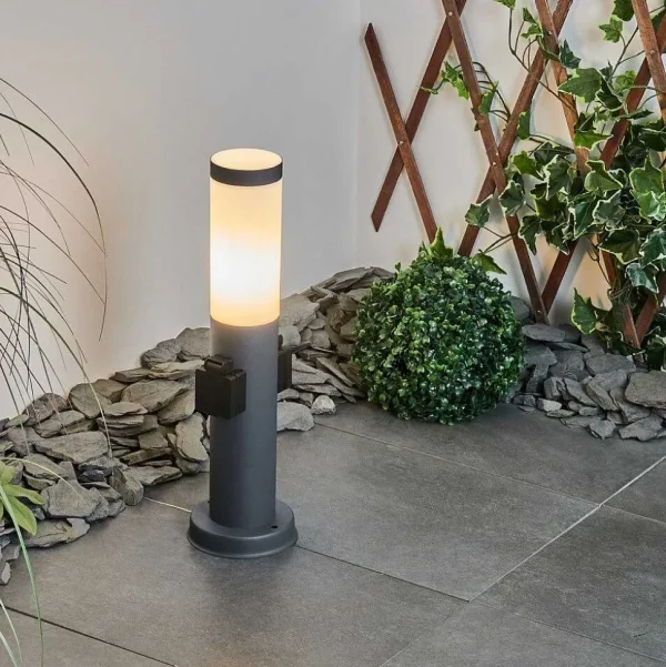 hofstein Balises Lumineuses>Borne Lumineuse Sessa Anthracite, 1 Lumiere